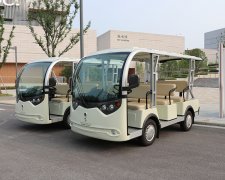 8座電動(dòng)觀光車為景區(qū)游客帶來便捷服務(wù)